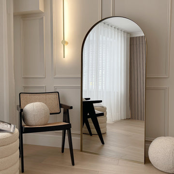 Arcus Mirror – Gold Metal Arch Full-Length Mirror 170 cm x 80 cm
