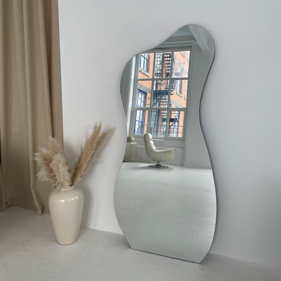Miroir Edge – Miroir Pleine Longueur Sans Cadre Style Étang (170 cm x 80 cm)