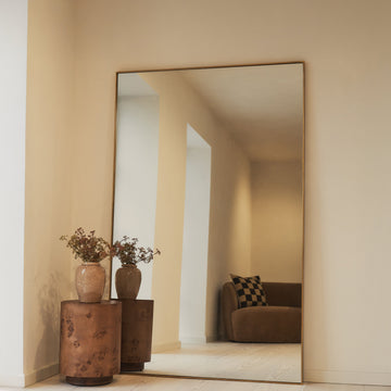 Theo Mirror – Large Rectangular Gold Metal Full Length Mirror (190 cm x 120 cm)